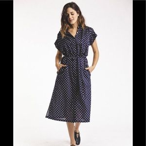 Trovata ASTRID EASY SHIRTDRESS NAVY DOT size M